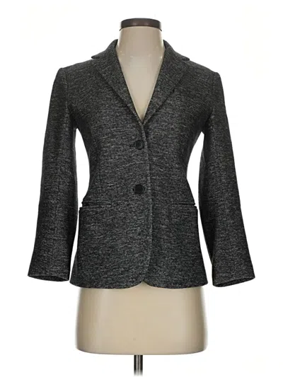 Pre-owned Theory Wool Blazer Jacket In Gray