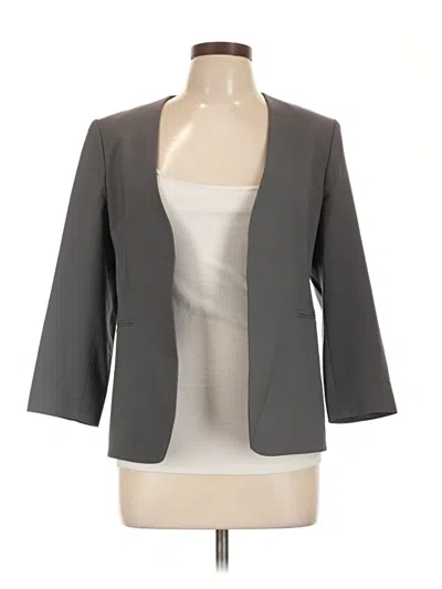 Pre-owned Theory Wool Blazer Jacket In Gray