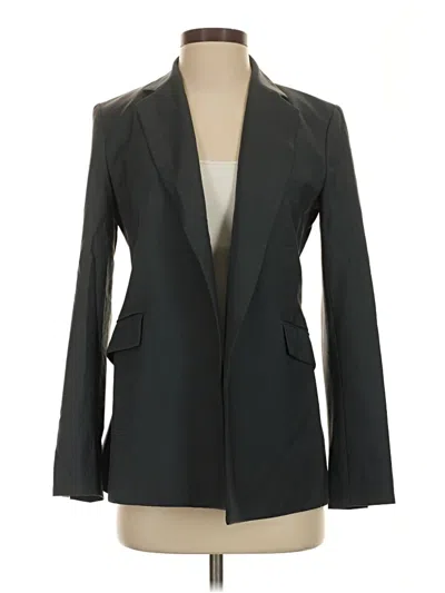 Pre-owned Theory Wool Blazer Jacket In Gray