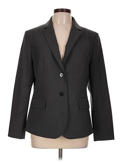 Pre-owned Theory Wool Blazer Jacket In Gray