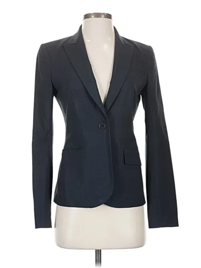 Pre-owned Theory Wool Blazer Jacket In Gray