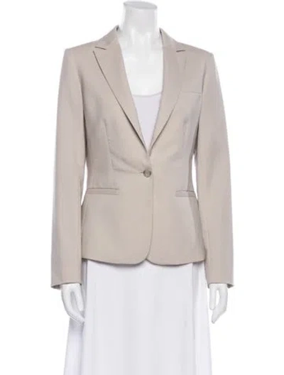 Pre-owned Theory Wool Blazer In Neutral