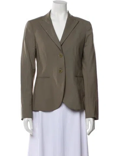 Pre-owned Theory Wool Blazer In Neutral