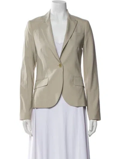 Pre-owned Theory Wool Blazer In Neutral