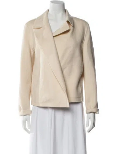 Pre-owned Theory Wool Blazer In Neutral