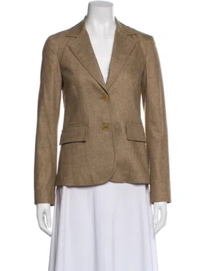 Pre-owned Theory Wool Blazer In Neutral