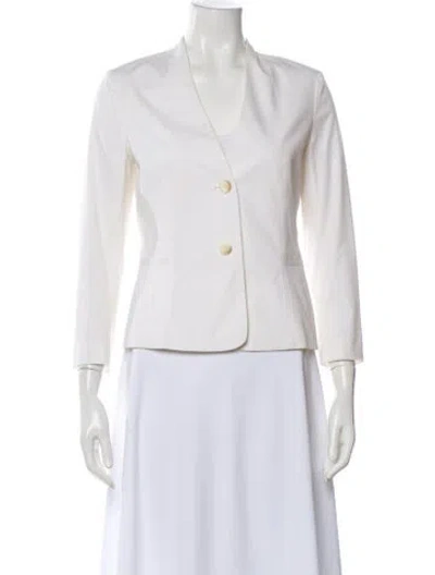 Pre-owned Theory Wool Blazer In Neutral