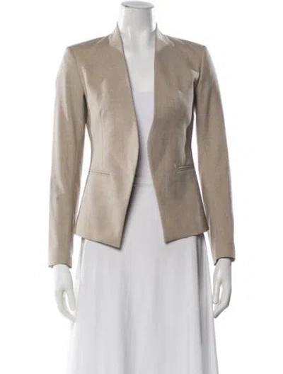 Pre-owned Theory Wool Blazer In Neutral