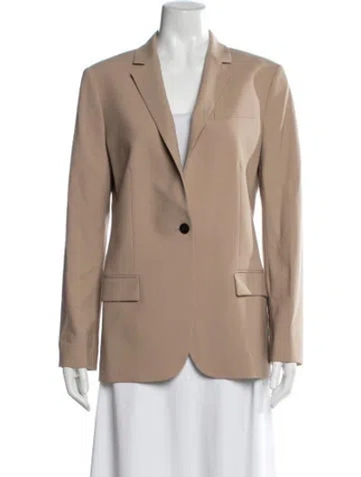 Pre-owned Theory Wool Blazer In Neutral