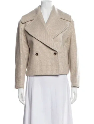 Pre-owned Theory Wool Blazer In Neutral