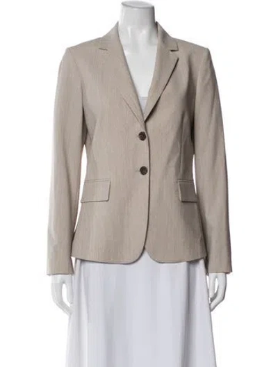 Pre-owned Theory Wool Blazer In Neutral