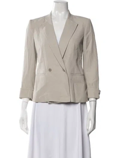 Pre-owned Theory Wool Blazer In Neutral