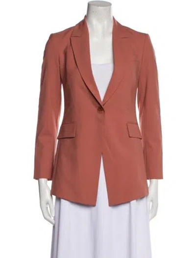 Pre-owned Theory Wool Blazer In Orange