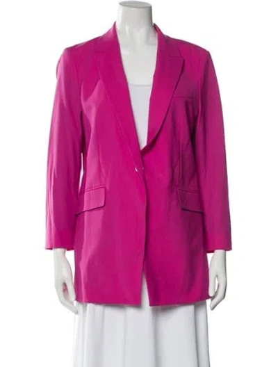 Pre-owned Theory Wool Blazer In Pink