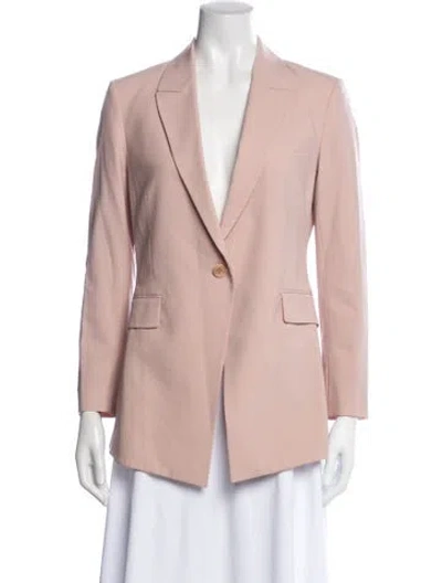 Pre-owned Theory Wool Blazer In Pink