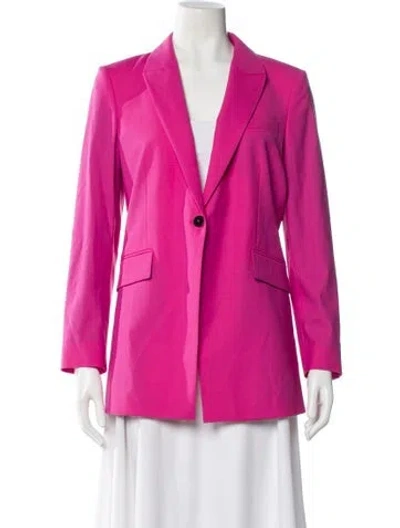 Pre-owned Theory Wool Blazer In Pink