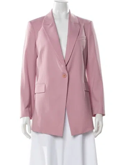 Pre-owned Theory Wool Blazer In Pink