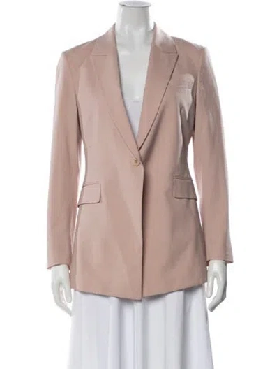 Pre-owned Theory Wool Blazer In Pink
