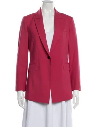 Pre-owned Theory Wool Blazer In Pink