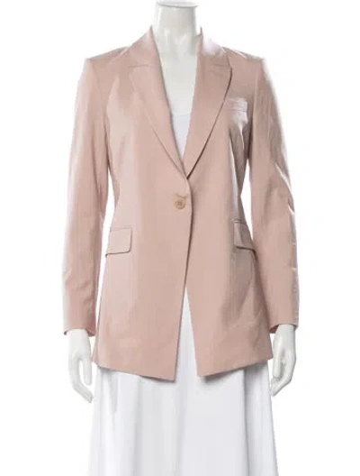 Pre-owned Theory Wool Blazer In Pink