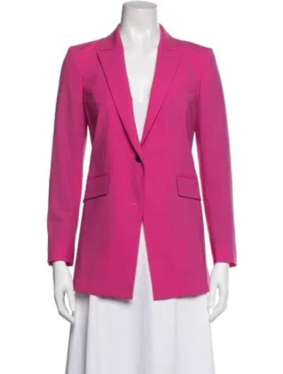 Pre-owned Theory Wool Blazer In Pink