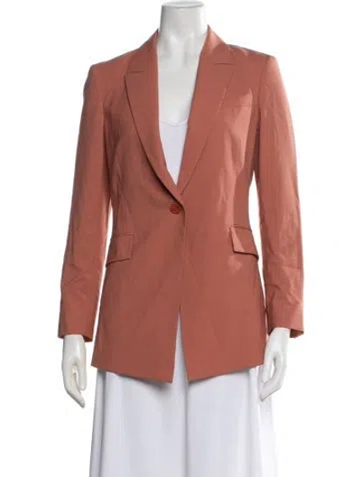 Pre-owned Theory Wool Blazer In Pink