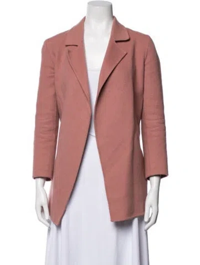 Pre-owned Theory Wool Blazer In Pink