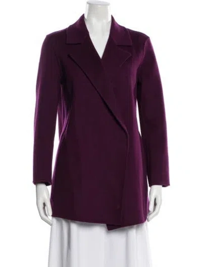 Pre-owned Theory Wool Blazer In Purple