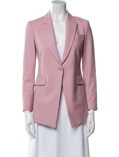 Pre-owned Theory Wool Blazer In Purple