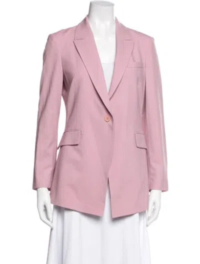 Pre-owned Theory Wool Blazer In Purple