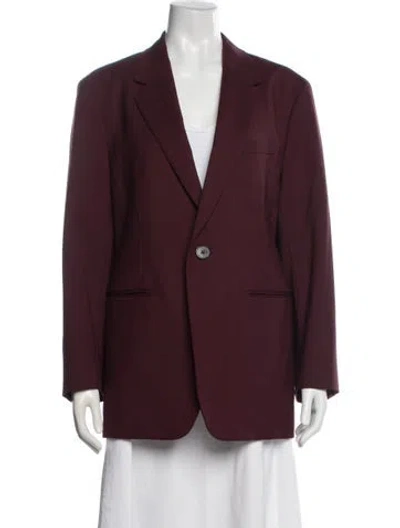 Pre-owned Theory Wool Blazer In Purple