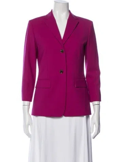 Pre-owned Theory Wool Blazer In Purple