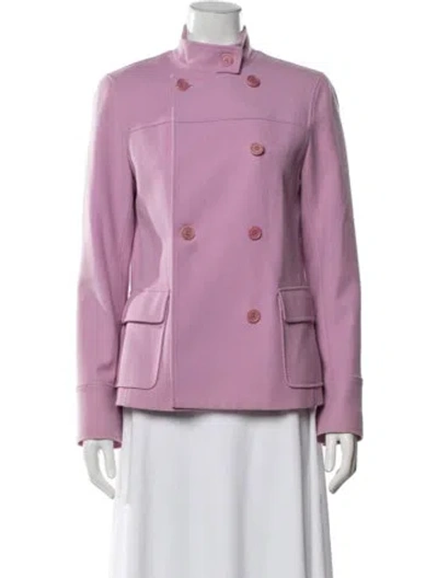 Pre-owned Theory Wool Blazer In Purple