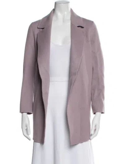 Pre-owned Theory Wool Blazer In Purple