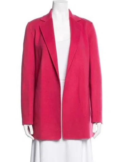 Pre-owned Theory Wool Blazer In Red