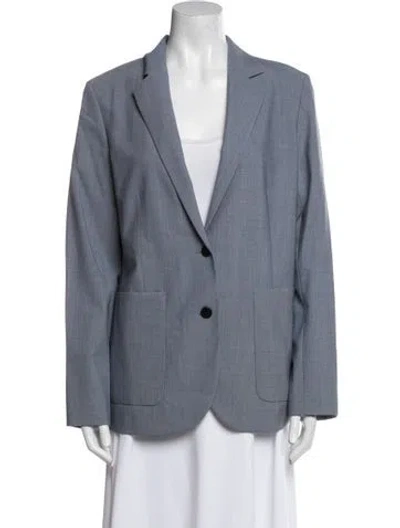 Pre-owned Theory Wool Blazer W/ Tags In Blue