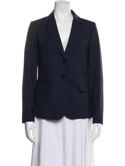 Pre-owned Theory Wool Blazer W/ Tags In Blue