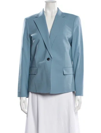 Pre-owned Theory Wool Blazer W/ Tags In Blue