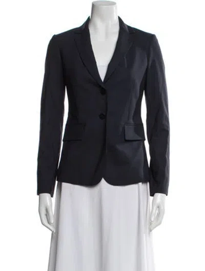 Pre-owned Theory Wool Blazer W/ Tags In Blue