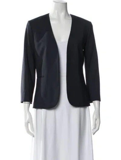 Pre-owned Theory Wool Blazer W/ Tags In Blue