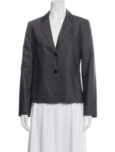 Pre-owned Theory Wool Blazer W/ Tags In Blue