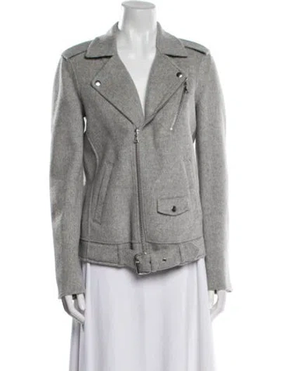 Pre-owned Theory Wool Blazer W/ Tags In Gray