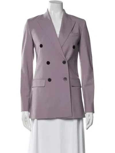 Pre-owned Theory Wool Blazer W/ Tags In Purple