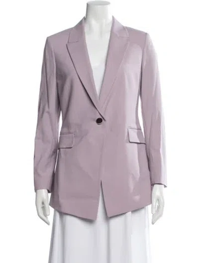 Pre-owned Theory Wool Blazer W/ Tags In Purple