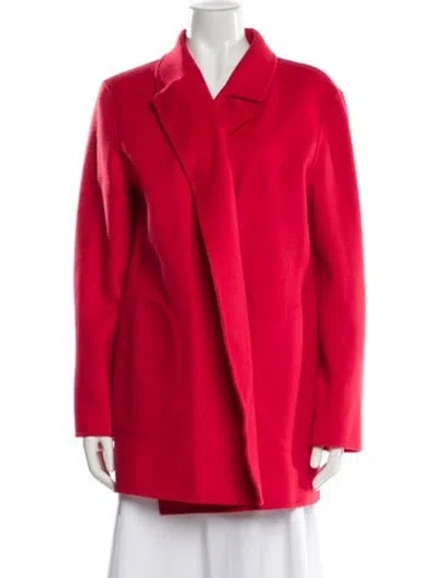 Pre-owned Theory Wool Blazer W/ Tags In Red