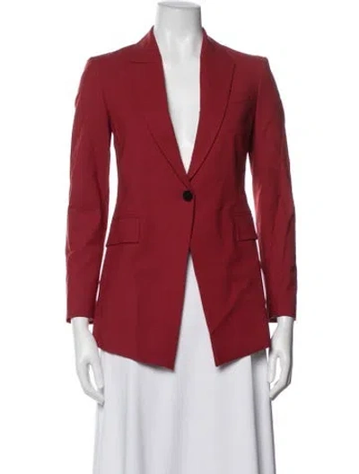 Pre-owned Theory Wool Blazer W/ Tags In Red