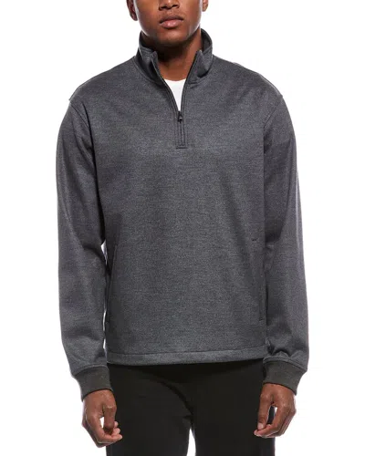 Theory Wool-blend 1/4-zip In Gold