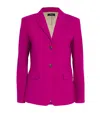 Theory Wool-blend Blazer In Pink