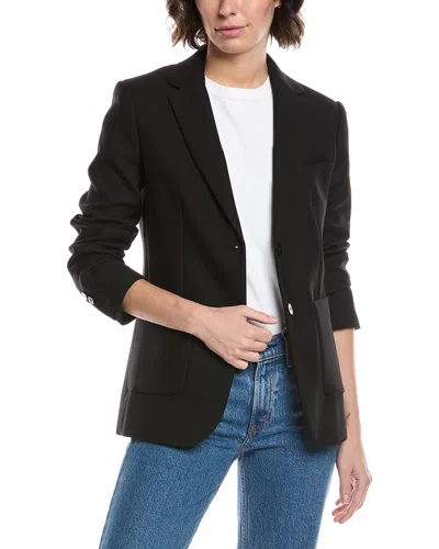 THEORY WOOL-BLEND CLASSIC BLAZER