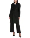 Theory Wool-blend Coat In Black